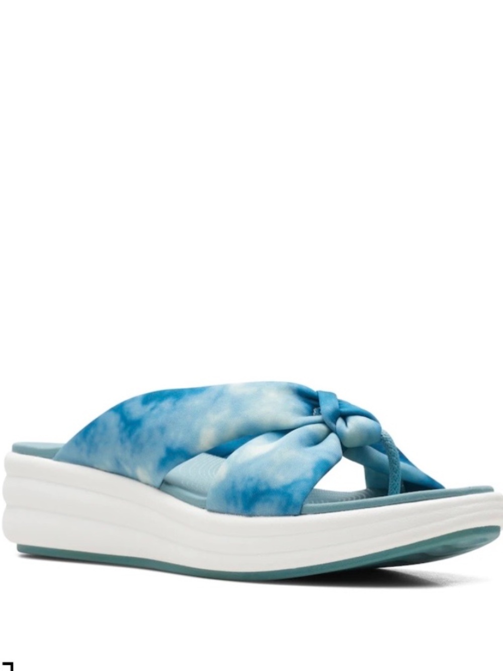 Clarks CloudSteppers Drift Ave Thong Sandal Teal Combo SZ 9